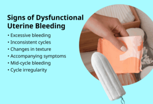 الأعراض المصاحبة للنزف الرحمي غير المنتظم (Symptoms of DUB)