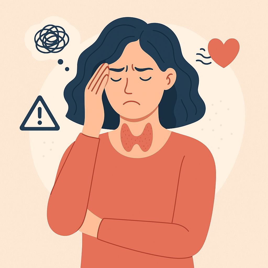 أعراض نشاط الغدة الدرقية النفسية